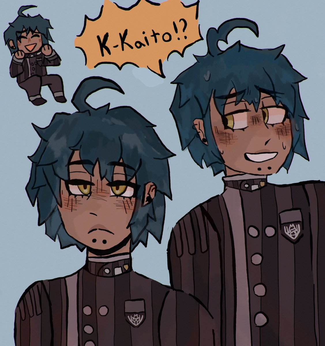 the shuichi the critter the lil man he's cool ig #shuichisaihara #saimota #danganronpa