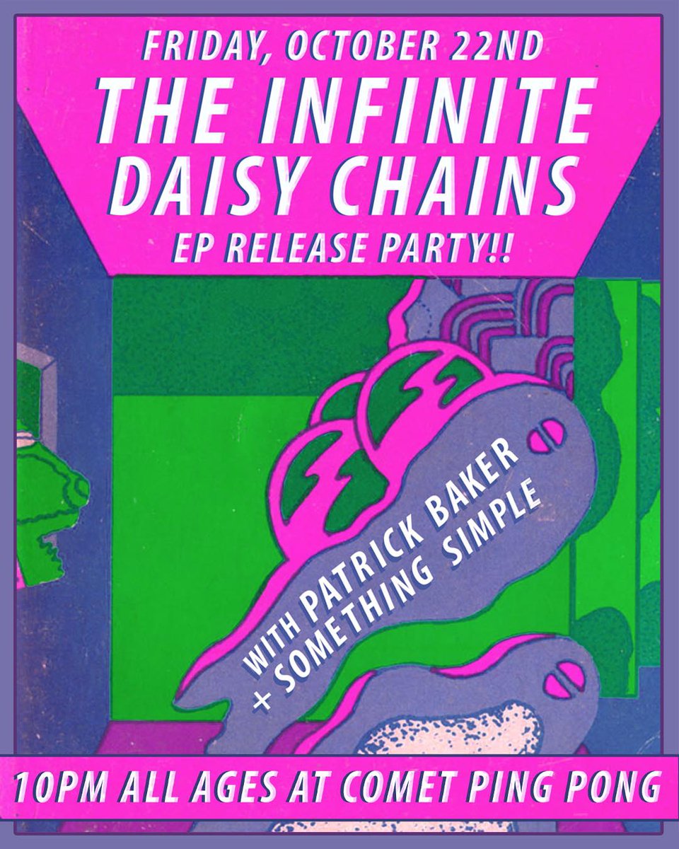 Patrick Baker (@patrick_baker) on Twitter photo Tickets are available for my October 22nd DC show at <a href="/cometpingpong/">Comet Ping Pong</a> with <a href="/theinfinitedc/">THE INFINITE DAISY CHAINS</a> and <a href="/somethngsmple/">Something Simple</a>! eventbrite.com/e/inside-the-i…
#livemusic #music #concert #DC #cometpingnpong #chill #infinitedaisychains #patrickbaker #somethingsimple Tickets are available for my October 22nd DC show at <a href="/cometpingpong/">Comet Ping Pong</a> with <a href="/theinfinitedc/">THE INFINITE DAISY CHAINS</a> and <a href="/somethngsmple/">Something Simple</a>! eventbrite.com/e/inside-the-i…
#livemusic #music #concert #DC #cometpingnpong #chill #infinitedaisychains #patrickbaker #somethingsimple