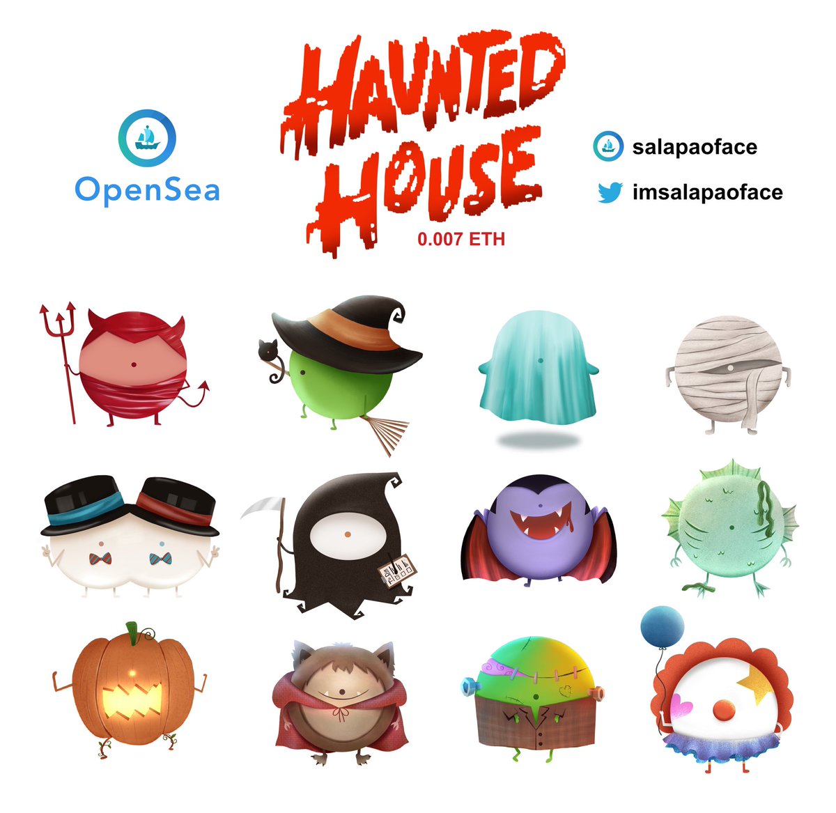 👻 Halloween house 🎃 
\\festival collection no. #1-12

Only at opensea.io/collection/pao…

#NFTCommunity #NFTTHAILAND #ThaiNFT #nftcollector #NFTdrops #NFTcollection #NFTartists #Halloween #nftasia