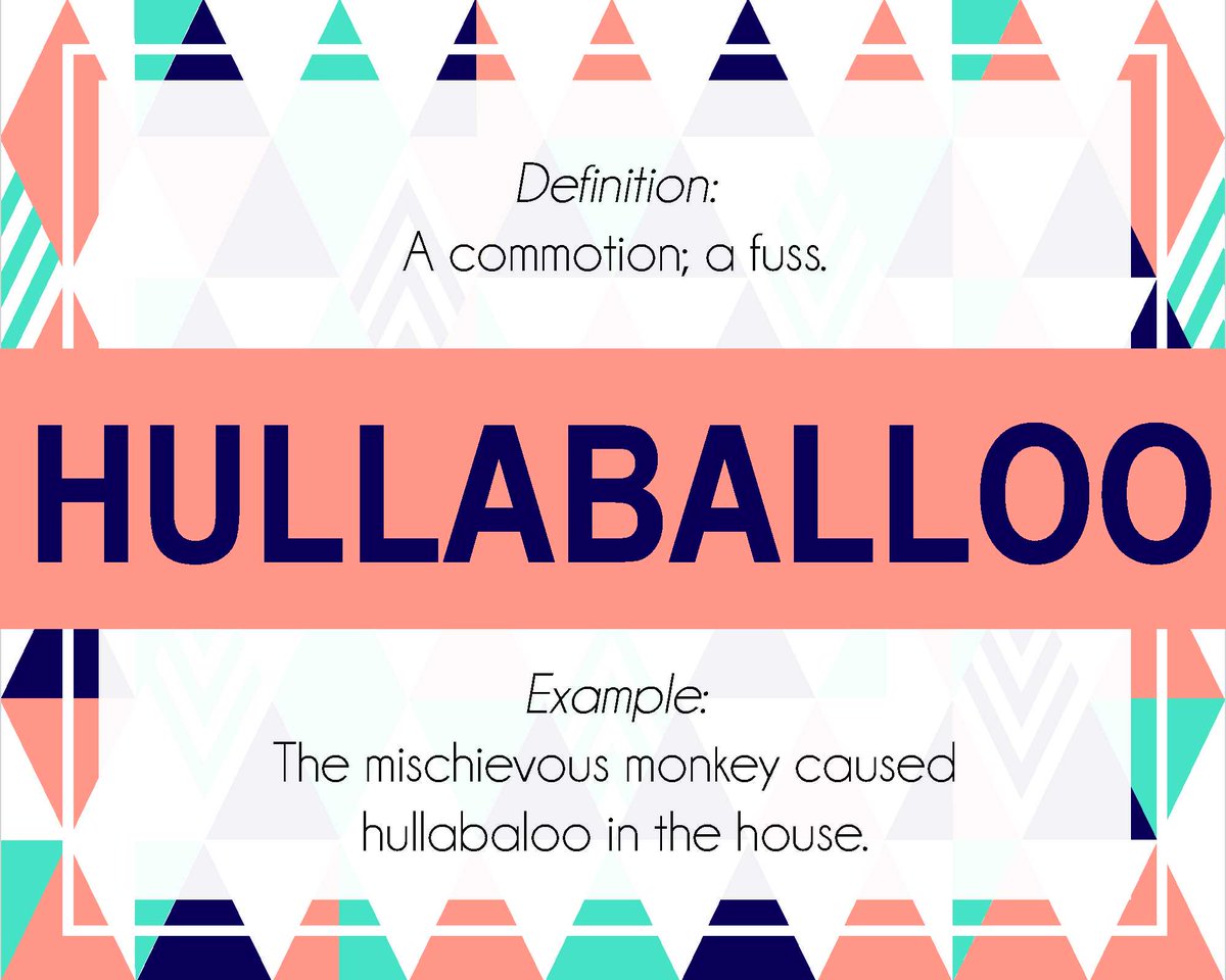 Today Dr. Arico introduced our first WORD OF THE WEEK. Each week we will announce a new word, with it's definition, that students can try to use in the classroom and at home. This week's word is Hullaballo! We are excited to learn some fun challenging words with our students!