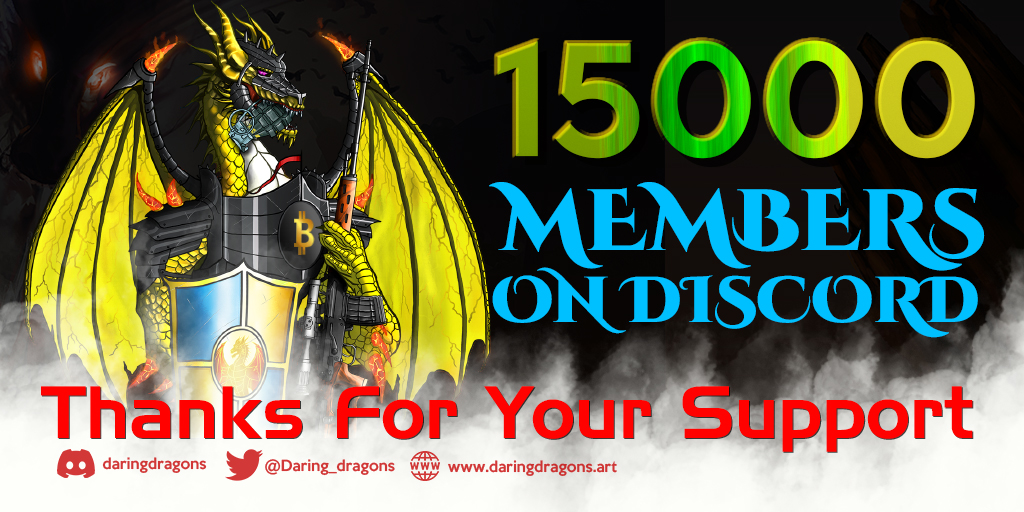 PhoenixDragons2's tweet photo. Still remember how excited we were when the first 100 members were made on our Discord server, a couple of days back. Equally excited to see the 15000th member too.

Love you all! 🥰
#DaringDragons https://t.co/ElbapGvvaC