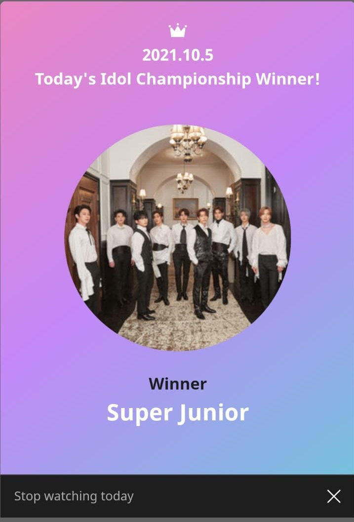 ELFxIdolChamp1's tweet photo. [#SUPERJUNIOR's 16th Anniversary]
🗓️Monthly chart report ~ 10.05

ELF!! We're doing a very good job!!
Let's keep supporting @SJofficial in the Daily Chart and let's make of our kings the Champions of the Month!
Drop your blue hearts 💙 in the SJ Chart everyday 

Fighting!💪 https://t.co/XZTkxibS8w