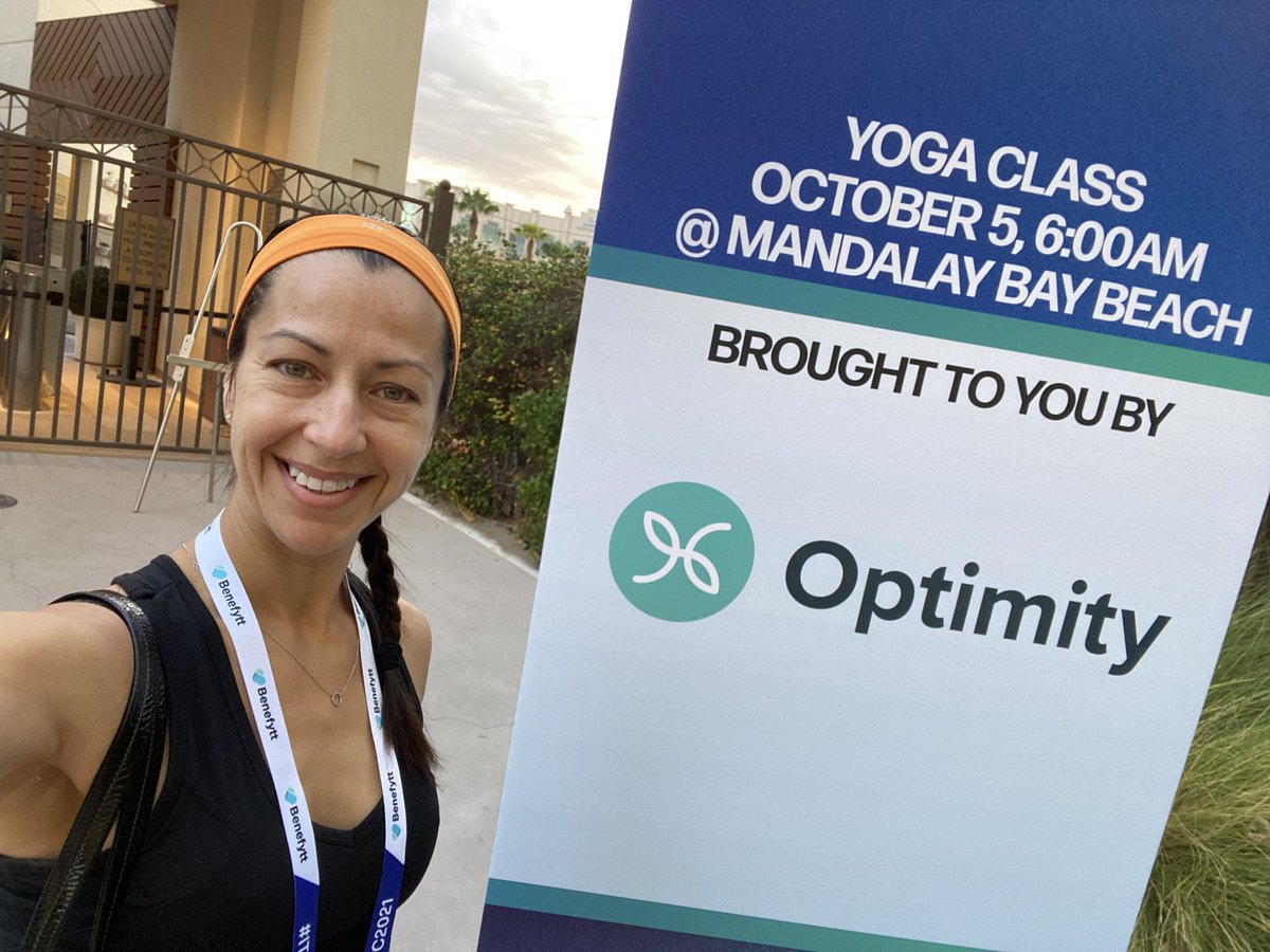 Day 2 #ITC2021 starting with 6am yoga ! Thank you <a href="/myOptimity/">Optimity</a> for an amazing session !