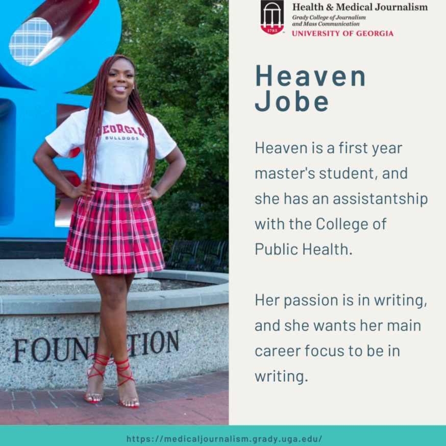 HMJatUGA's tweet photo. Meet Heaven! She is a new HMJ student this semester! Check out her student bio at https://t.co/qJtP7mKUKE https://t.co/O2T7LNy6TP