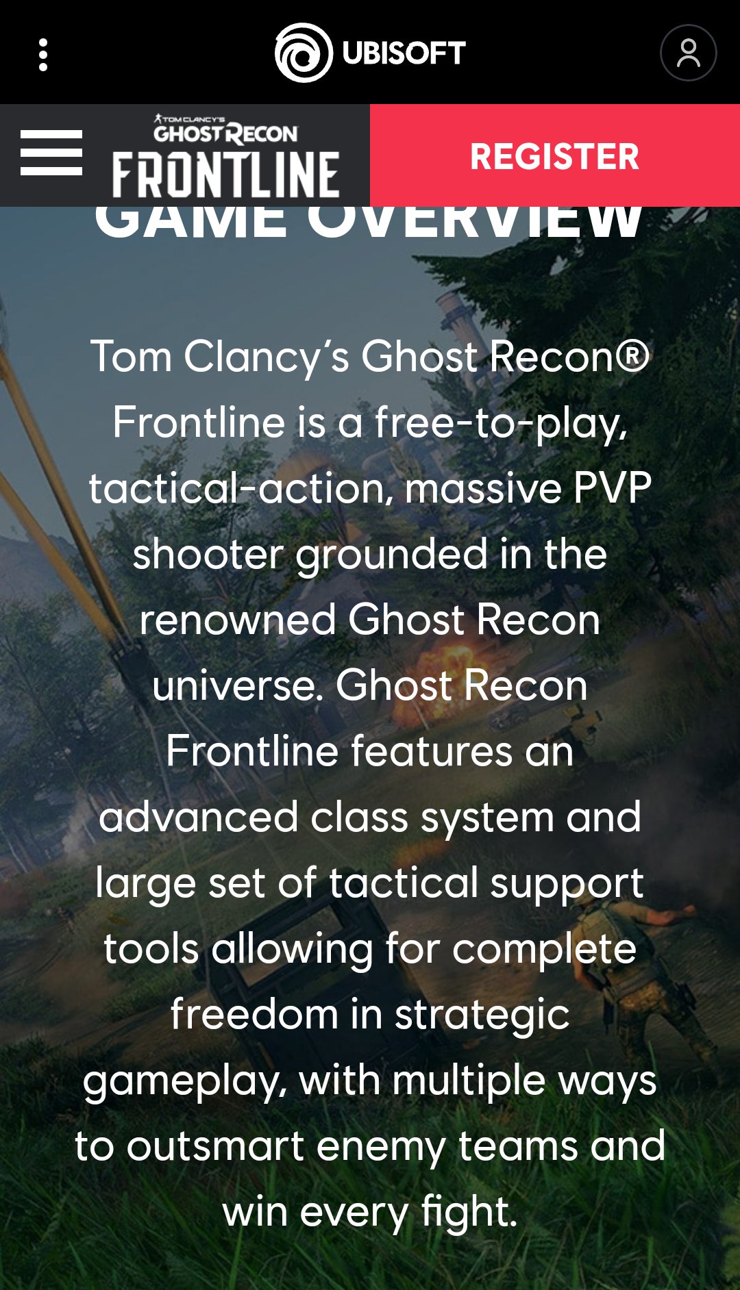 Ubisoft lança novo Ghost Recon Frontline como free-to-play para
