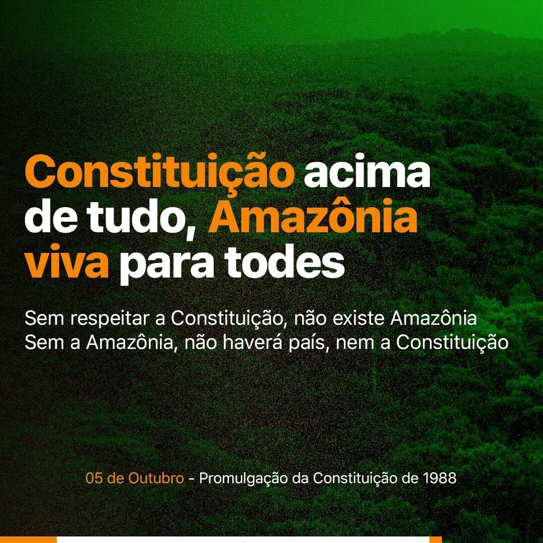 diracom's tweet photo. #ConstituiçãoAcimaDeTudo
#AmazoniaVivaParaTodes
#DiaDaConstituição88 https://t.co/Wemf4yvrdI