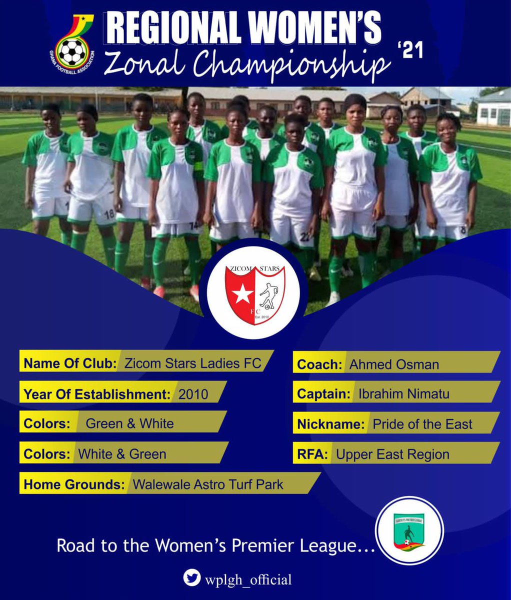 BolgaAllStarsSC's tweet photo. We are Representing the Upper East Region in the National Women's Division One League Playoff at the Tamale Sports Stadium.
We wish our Beautiful Maidens all the best of Luck. 
#BolgaAllStarsLadies https://t.co/mF3ejKmRe9