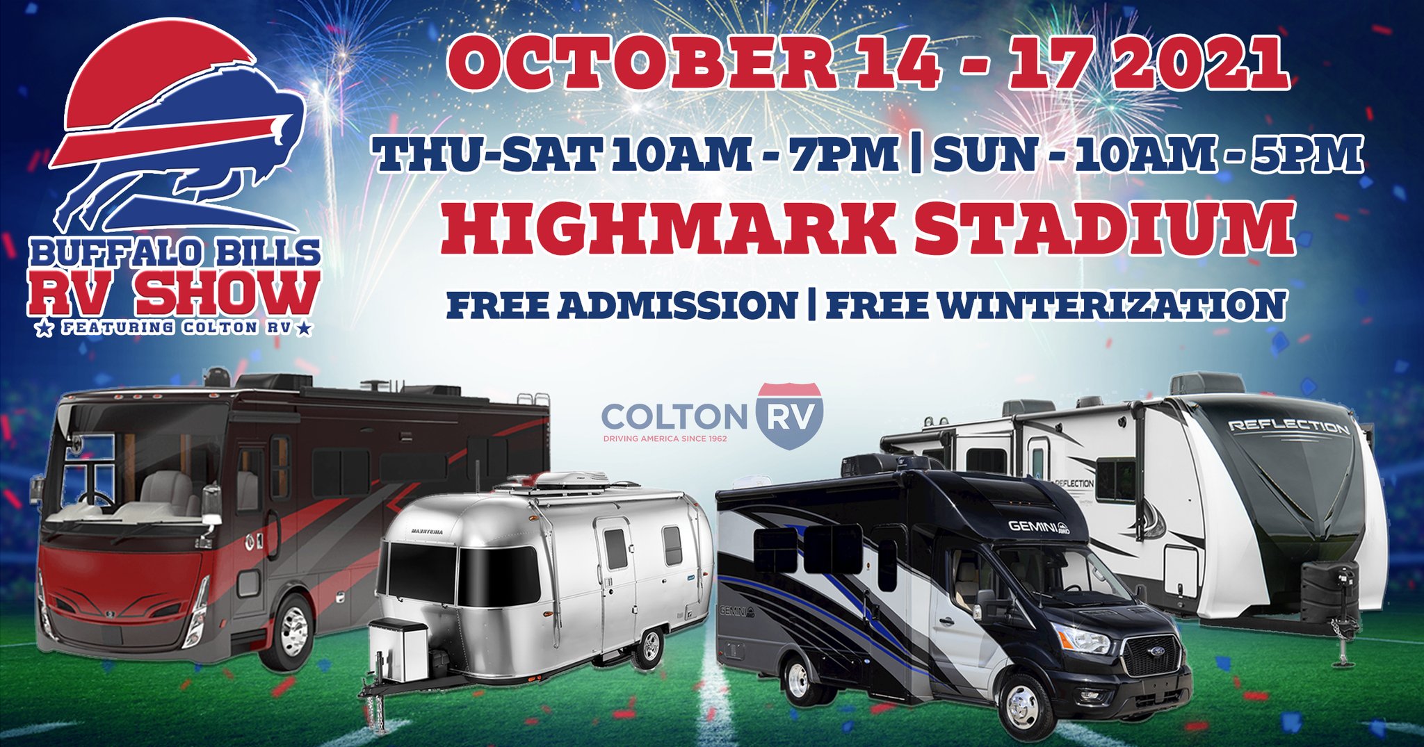 Colton RV on Twitter "The Buffalo Bills RV Show featuring Colton RV is