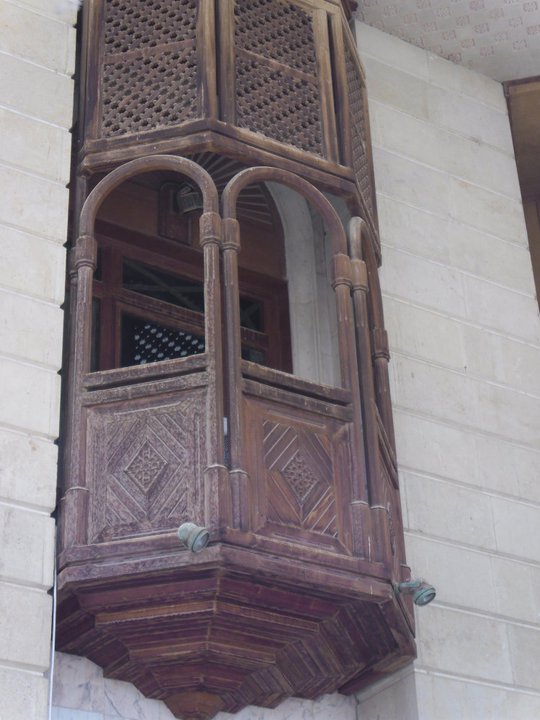 #Shanasheel (#Basrawi bay #window) on the old #SaddamHussein #palace in #Basra, #Iraq, 2011. #Read about life in a #warzone in 