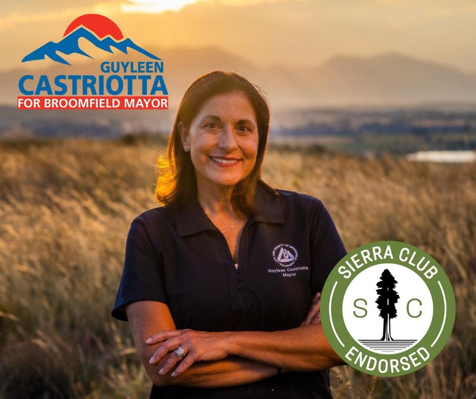 I am so pleased to announce my candidacy for Mayor has been endorsed by Sierra Club. My policy priorities will always be protecting the environment of Broomfield and Colorado.