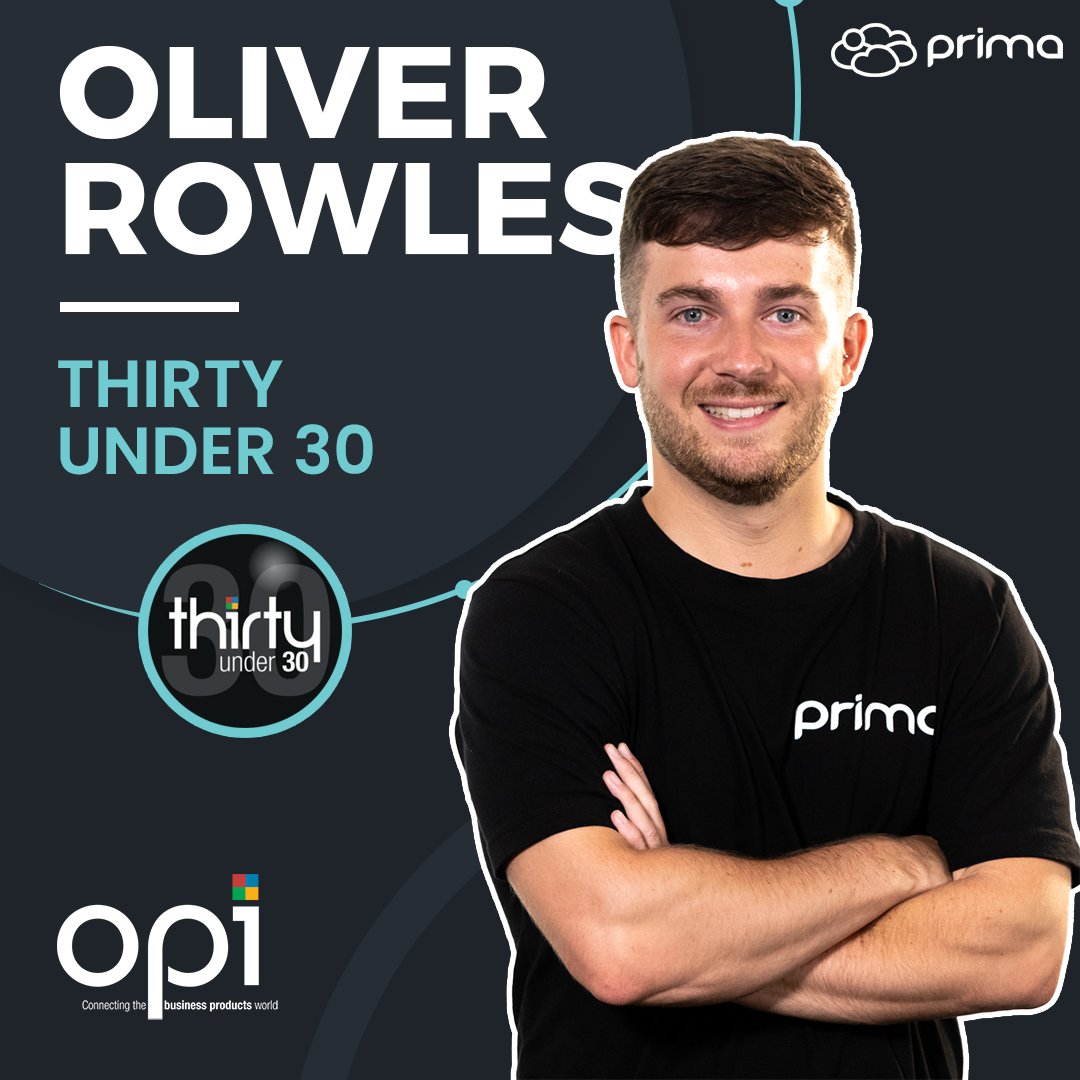 Our Customer Services Manager, <a href="/OliverRowles/">Oli Rowles</a> is officially announced as one of the industry's global top 30 under 30 individuals by Office Products International magazine (<a href="/OPInews/">OPI</a>)  👏👏👏

Read more here 👉 primso.co/30under30
#OPI #OfficeProducts #Award #30under30