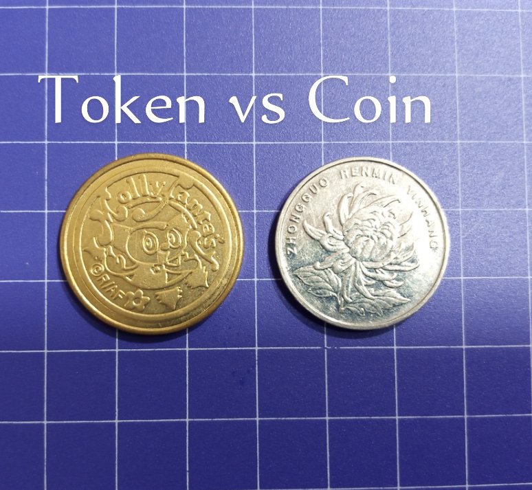 vora53th's tweet photo. Token vs Coin https://t.co/9o0NiDcxOt