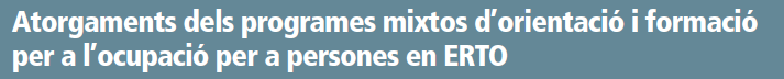fpo_continua's tweet photo. ✅🗞📢A  l’#INFORMA’T20. En la secció #breus l’@fpo_continua “Atorgaments dels programes mixtos d'orientació i formació per a l'ocupació per a persones en ERTO”👉https://t.co/gMCoGO3H5l  #el20del2021 #millorarsempreespossible https://t.co/FTCPnXD6yN