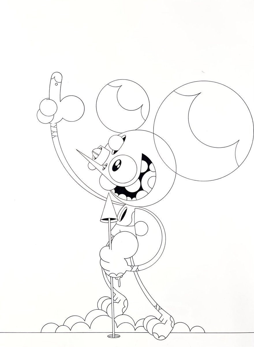 DALEKSPACEMONKY's tweet photo. Fun to get these first 2 drawings done for my upcoming collab with @buffmonster look forward to seeing how they come together after he adds on to them https://t.co/P11ZvuUEEb
