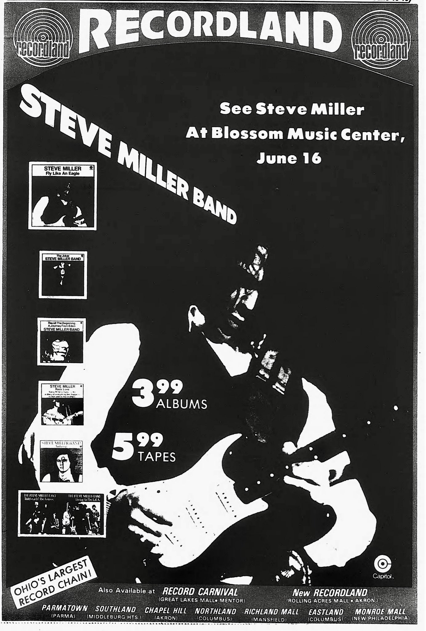 Happy 78th birthday to Steve Miller!

Photo Ad from Cleveland Scene June 1976 