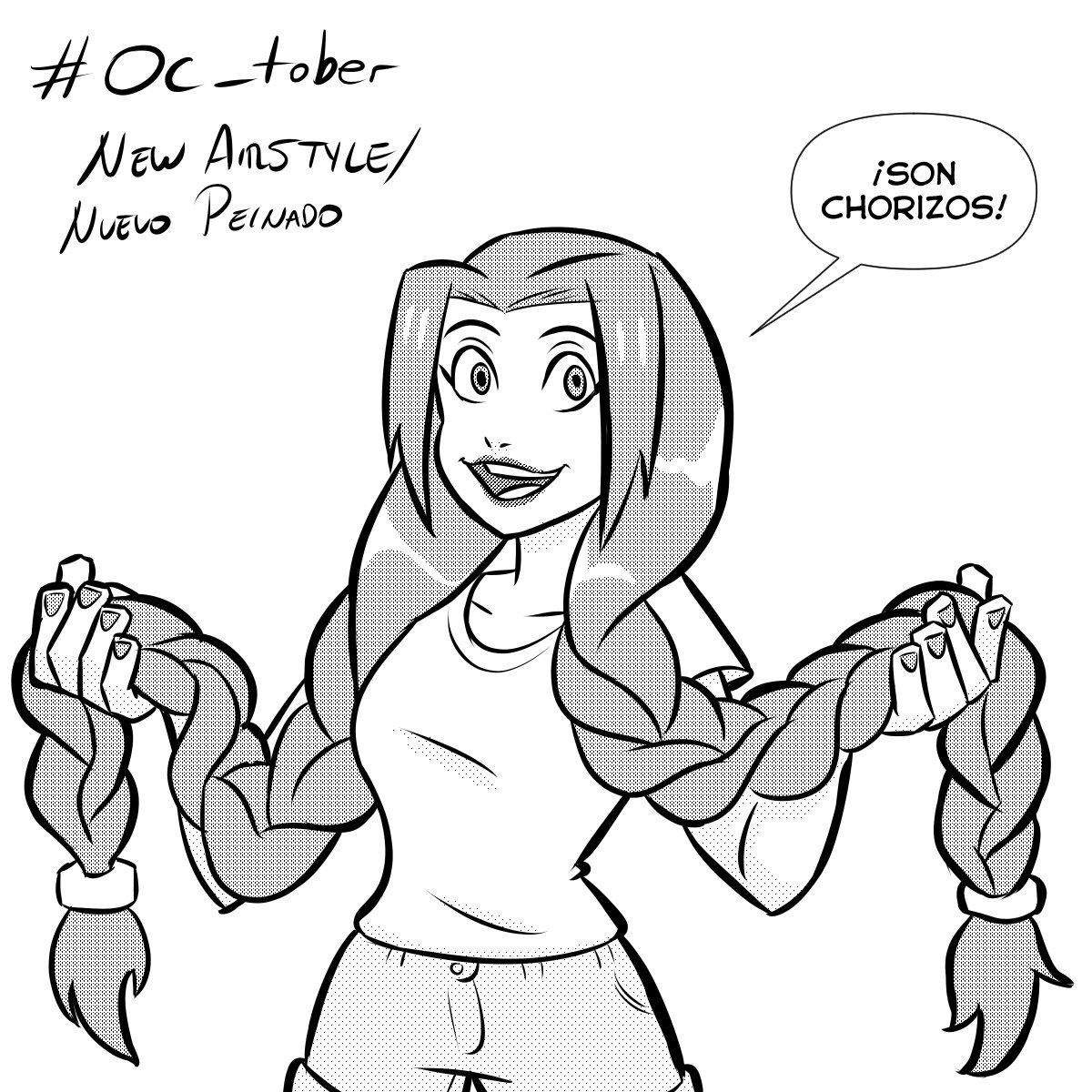 carlos_ramber's tweet photo. #Oc_tober día 5: New airstyle/Nuevo peinado

#oc_tober2021 #drawingchallenge #sonchorizos #airstyle https://t.co/lGWsc7jJyR