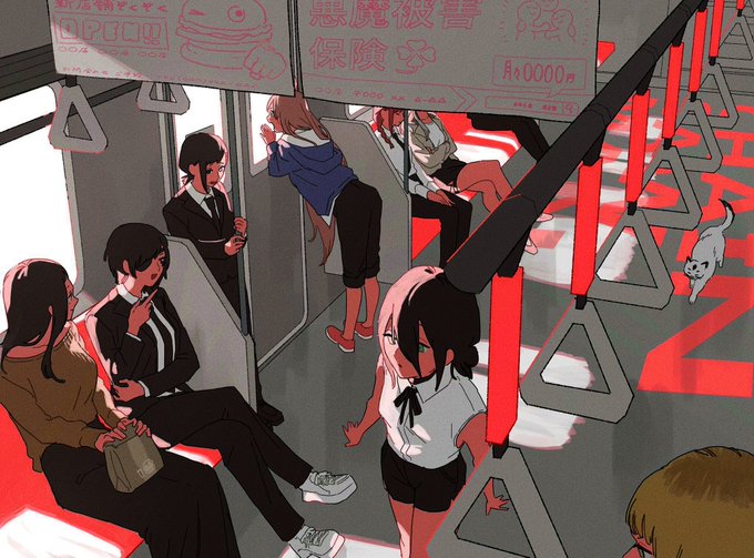 「茶髪 電車内」のTwitter画像/イラスト(人気順)