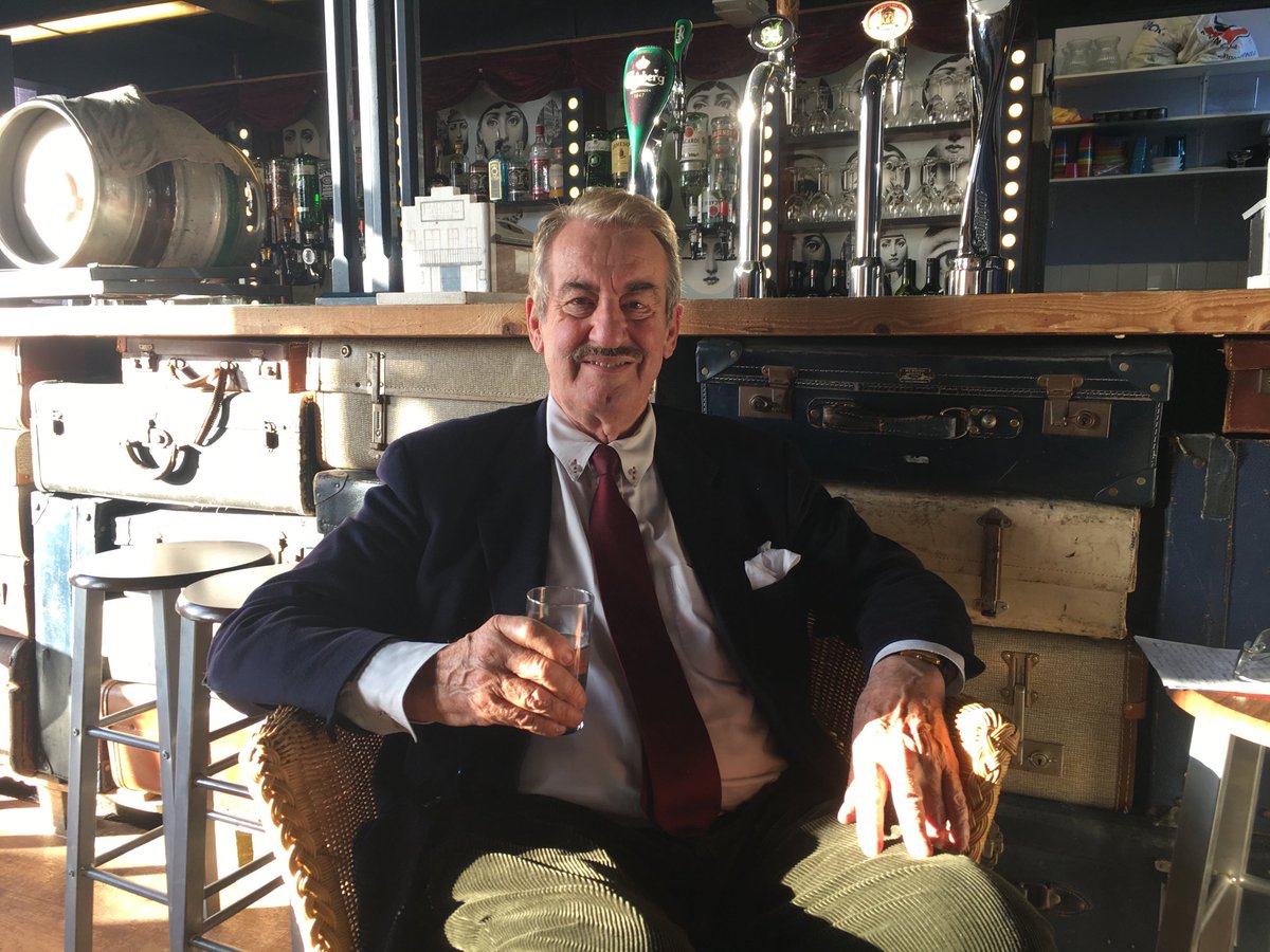 BeingBoycie's tweet photo. Lovely picture of John ⁦@marinetheatre⁩ in Lyme Regis by the sea where he was always happiest. October 2018 https://t.co/AAzKtj4dZ0