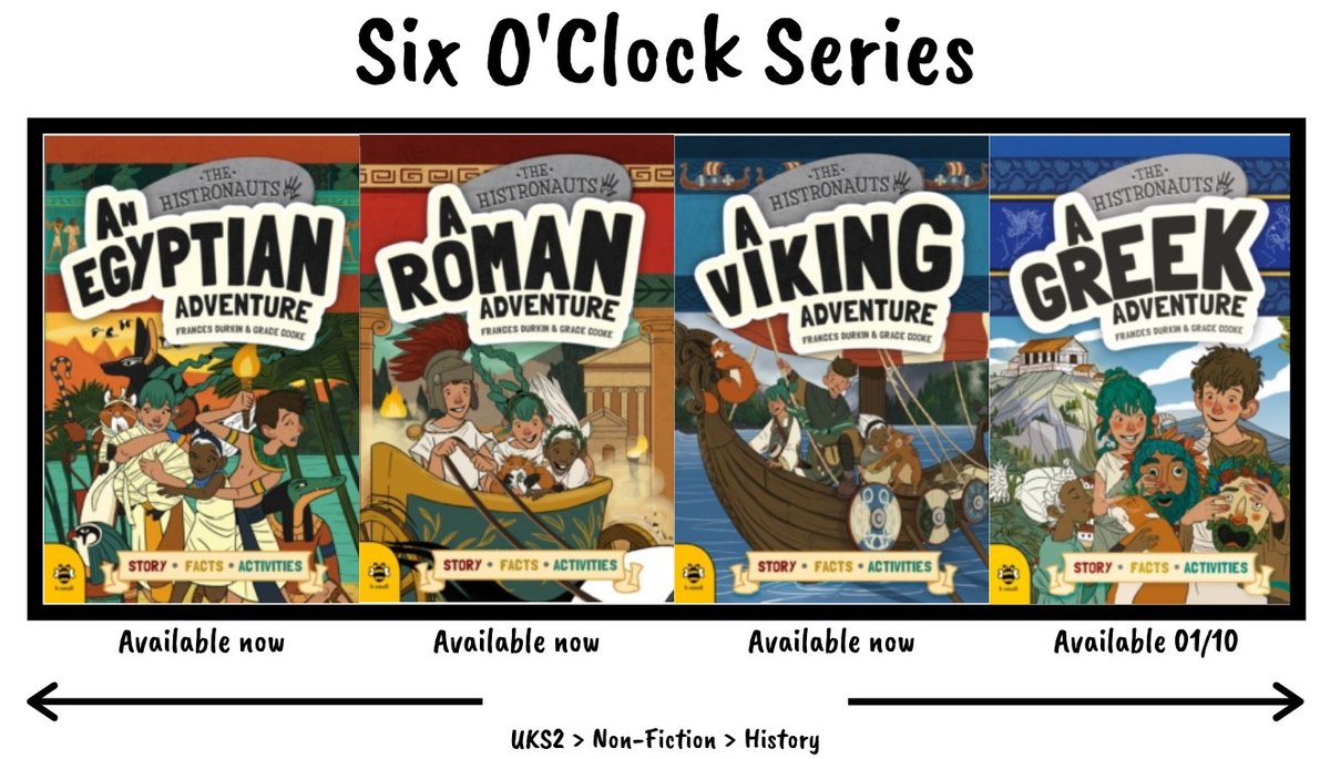 HeathBooks's tweet photo. 📚❤️Stay in the loop about series you love with #sixoclockseries! Don't miss the Greek installment of @HistoriaFrankie &amp; #GraceCooke's The Histronauts (that would be a tragedy!) Great fact based #graphicnovels. (UKS2/01/10)❤️📚 #NewBooks #ReadingForPleasure @bsmallpub https://t.co/NyKAzyRjEC