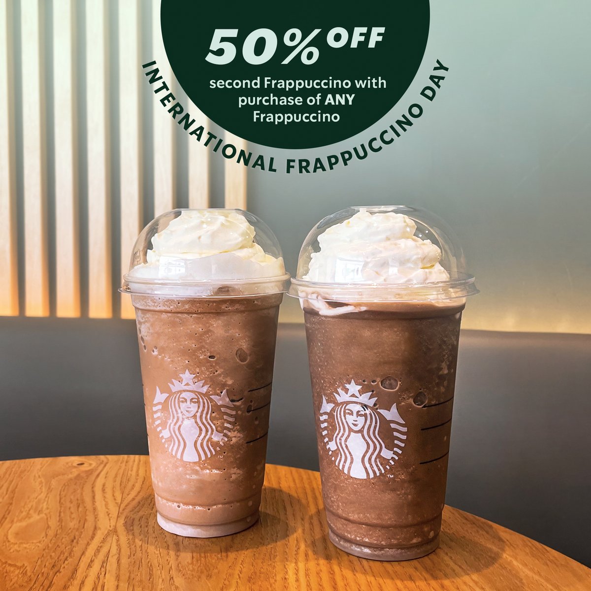 Whether you pronounce it as "frap" or "frah-pay" there's room for everyone tomorrow on International Frappuccino Day! 😉

Promotion date: 7th October 2021, 5pm - 8pm
*Click on the thread for the full T&amp;C.

#starbucksmalaysia