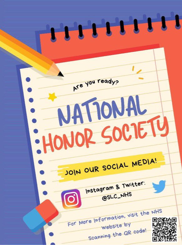 Mandatory all-member NHS meeting this Wednesday and Thursday during lunch in the auditorium!! Pick a day and join us to kick off this year!