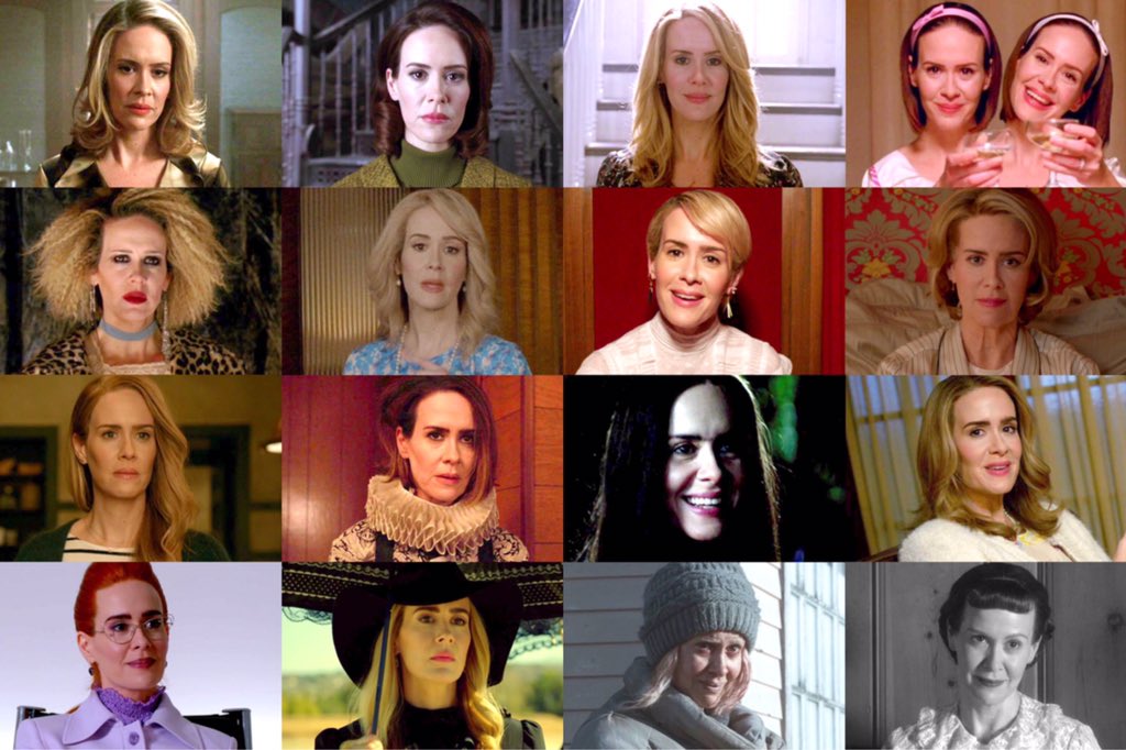 sarahpaulsbean's tweet photo. 10 years of american horror story
13 characters played in total
3 characters came back in other szns
1 legendary sarah paulson https://t.co/krkjurEPbh