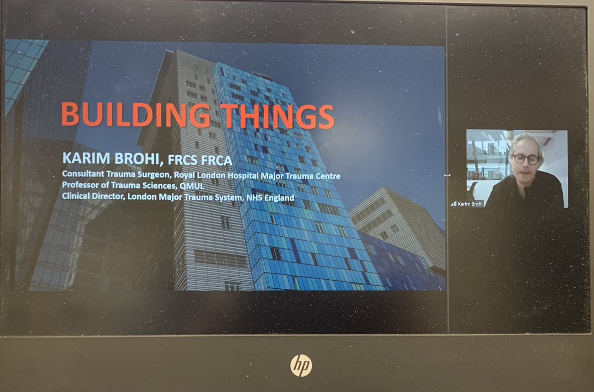 Pandemics suck. One of the best things to have come from this one, though, is that we got @karimbrohi to visit @KUMedCenter & @KUHospital virtually today for @KU_Surgery Grand Rounds & tell us how @London_Trauma & @BartsC4TS came to be. Great talk - thanks for visiting #KC!