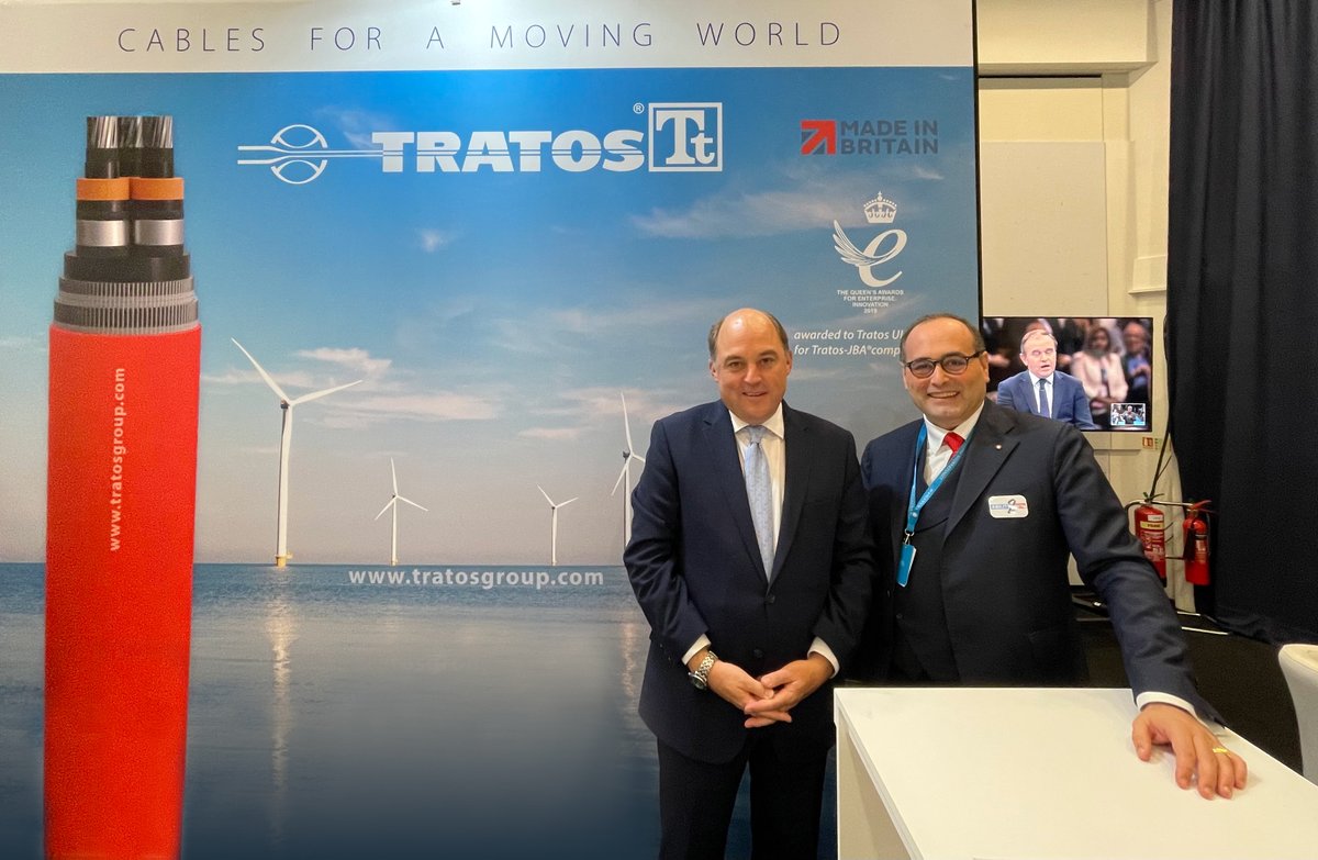 Tratos CEO, <a href="/bragagnimba/">Prof. Maurizio Bragagni OBE MBA</a>, pleased to meet the Secretary of State for #Defence, @BWallaceMP, at the #ConservativePartyConference 
#CPC21 <a href="/Conservatives/">Conservatives</a>