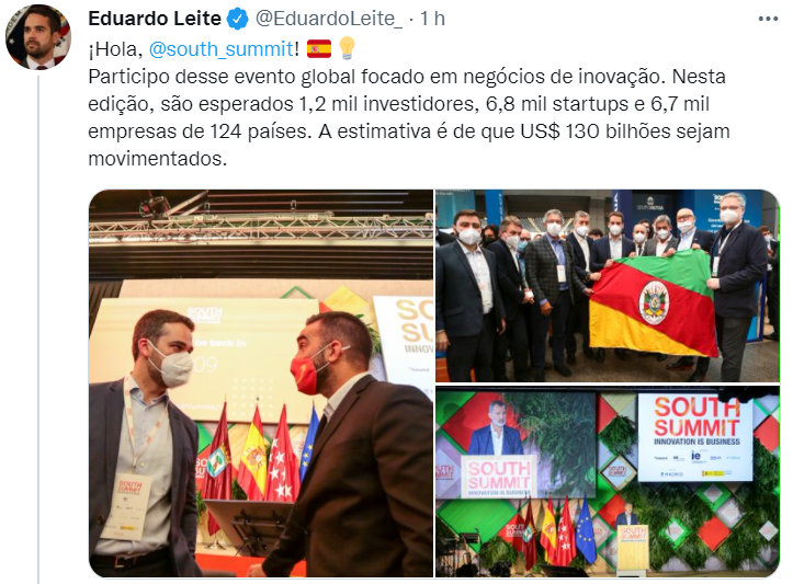 albertocalmeida's tweet photo. AGENDA DE DERROTADO OU DE CANDIDATO COM SALTO ALTO
E. Leite está na Espanha, passará 10 dias na Europa: ou a campanha para as prévias do PSDB está ganha ou ele está cumprindo uma agenda de derrotado. Jamais um candidato se ausenta do país em campanha eleitoral por tanto tempo https://t.co/HQWmUZEiXe