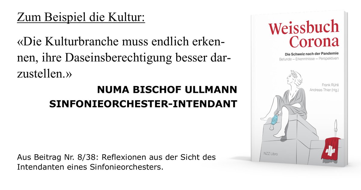 NZZLibro's tweet photo. Die Schweiz nach der Pandemie. Befunde – Erkenntnisse – Perspektiven. Ab 22. Oktober im Buchhandel
#Weissbuch #Corona #Ausblick #Aufführungen #Kultur #Recht #Regierung #Sicherheit #Wirtschaft #KMU #Lifescience #Energie #Tourismus #Umwelt #Sachbuchtipp
https://t.co/LAagVWMKYK https://t.co/ITNxQYc8xt