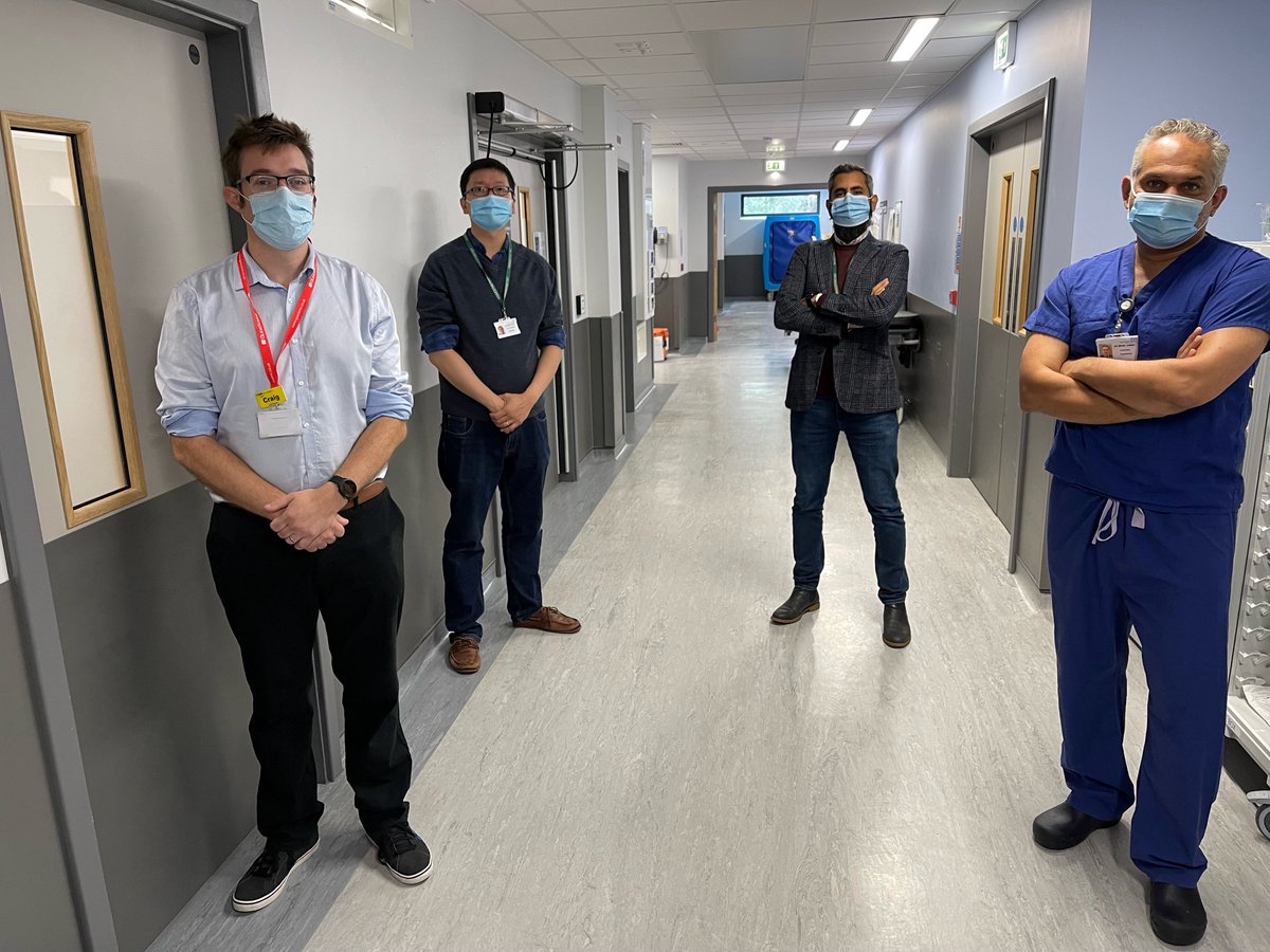 Guy's and St Thomas' (@gsttnhs) on Twitter photo Congratulations to a team of our anaesthetists who won Article of the Year in the <a href="/Anaes_Journal/">𝘈𝘯𝘢𝘦𝘴𝘵𝘩𝘦𝘴𝘪𝘢</a>.
Dr Kariem El-Boghdadly, Dr Imran Ahmad, Dr Danny Wong and Dr Craig Johnstone were recognised for their international study on airway management in patients with COVID-19. Congratulations to a team of our anaesthetists who won Article of the Year in the <a href="/Anaes_Journal/">𝘈𝘯𝘢𝘦𝘴𝘵𝘩𝘦𝘴𝘪𝘢</a>.
Dr Kariem El-Boghdadly, Dr Imran Ahmad, Dr Danny Wong and Dr Craig Johnstone were recognised for their international study on airway management in patients with COVID-19.