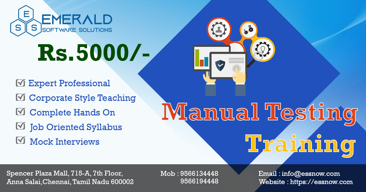 Emerald_Esoft's tweet photo. @Twitter At Emerald Software Solutions is a well-equipped Software Testing training center in Chennai.

Starting Manual Testing course .

📲9566134448, 9566194448
📩info@ssnow.com 
🌐https://t.co/rGnfoGOFht

#seleniumtraining  #loadrunnertesting #appiumtesting #manualtesting https://t.co/RBuBHO5h4x