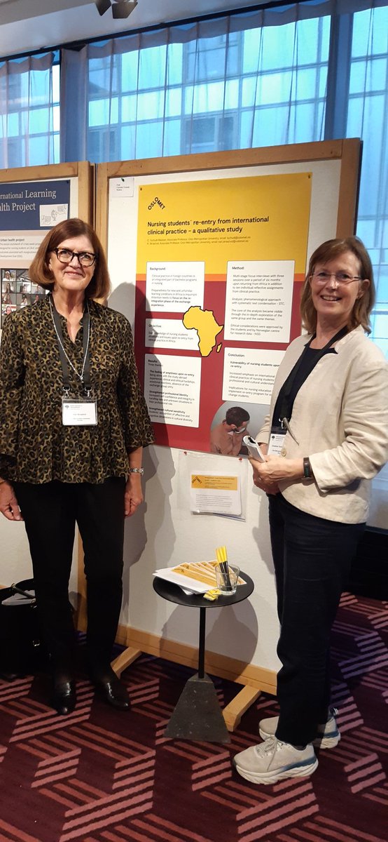Heidi Holmen (@heidi_holmen) on Twitter photo Christine Tschudi-Madsen and Kari Skrautvol from <a href="/OsloMet/">OsloMet</a> present their experienced with exchange students in #nursing - importen work and a brilliant poster! @ the Nordic conference in nursing research <a href="/GroJamtvedt/">Gro Jamtvedt</a> <a href="/helseth_s/">Sølvi Helseth</a> Christine Tschudi-Madsen and Kari Skrautvol from <a href="/OsloMet/">OsloMet</a> present their experienced with exchange students in #nursing - importen work and a brilliant poster! @ the Nordic conference in nursing research <a href="/GroJamtvedt/">Gro Jamtvedt</a> <a href="/helseth_s/">Sølvi Helseth</a>