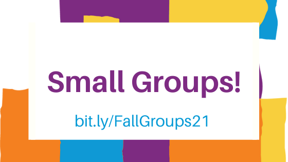 Small groups are here! We have groups of every kind (online, hybrid, &amp; in person) to reflect on daily routines, deepen our spirituality &amp; build community

Get connected @ bit.ly/FallGroups21

#uvc #urbanvillagechurch #affirmingcommunity #affirmingchurch #boldinclusiverelevant