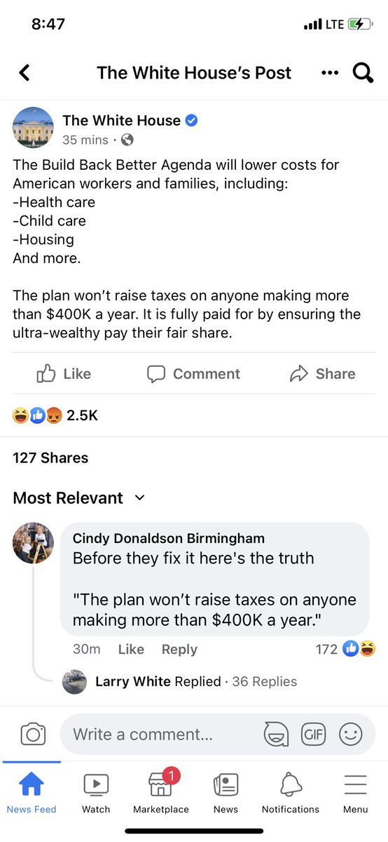 LewisFam23x's tweet photo. #FJB “The plan won’t raise taxes on anyone making more than $400k a year” https://t.co/Y5GTHRbUoL