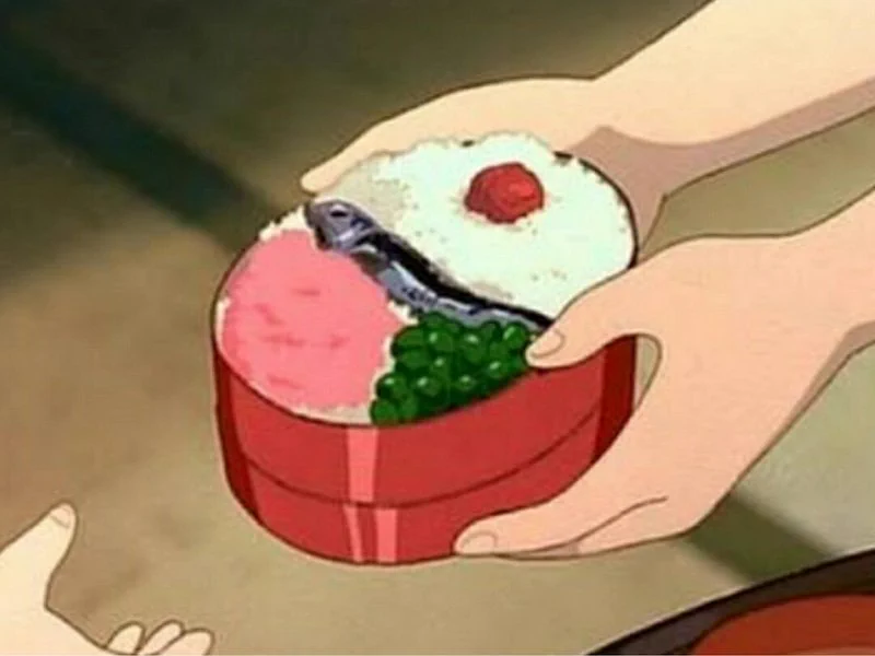 @olo_voYov @kirigoetei オプションで桜でんぶと煮豆？を付けたら……トトロのお弁当！！ 