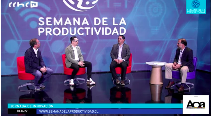 [AHORA] <a href="/conradvonigel/">Conrad von Igel</a>, (Gerente Innovación CChC); Mauricio Matus, (Jefe Innovación <a href="/MasisaLab/">MASISA Lab</a>), Gonzalo Menichetti, (Jefe Construcción y Diseño Grupo Patio) y Cristian Carmona, (CEO Nupav) conversan sobre el aporte de la vinculación con startups al ecosistema de la construcción.