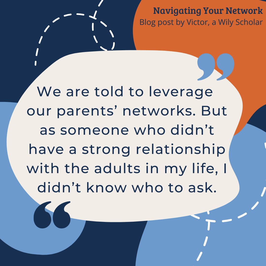 Networking made a difference for Wily Scholars Harley and Victor. This year, career development is one of our top priorities. We’re launching the Wily Network Career Fair and we’re continuing to connect Scholars with networking opportunities. #WilyCareerFair