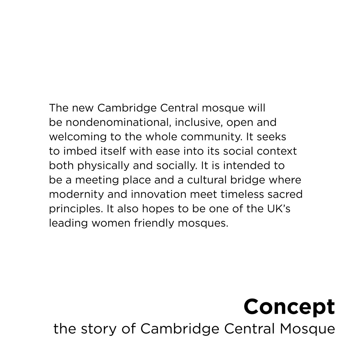 MarksBarfield's tweet photo. The story of Cambridge Central Mosque – Concept
'a meeting place and cultural bridge where modernity and innovation meet timeless sacred principles.'
#9days #StirlingPrize 14 Oct 2021
#SustainableArchitecture #BritishMosque #ArchitectureAward #Concept https://t.co/YKE1ugNr2P