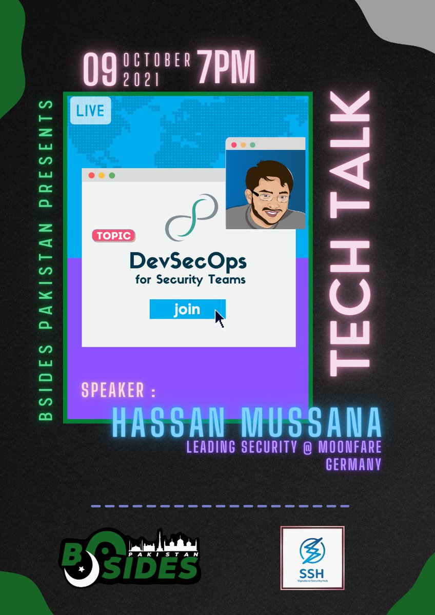 sudossh's tweet photo. Join us at 7pm this Saturday for a interactive hands-on session on DevSecOps by our respected senior Sir Hassan Mussana. He has been in the industry for more than 6 years and Specialises in Cloud Security.

Check out his profile on LinkedIn:
https://t.co/9fb8DVXZjW https://t.co/nzh5wRLaUE