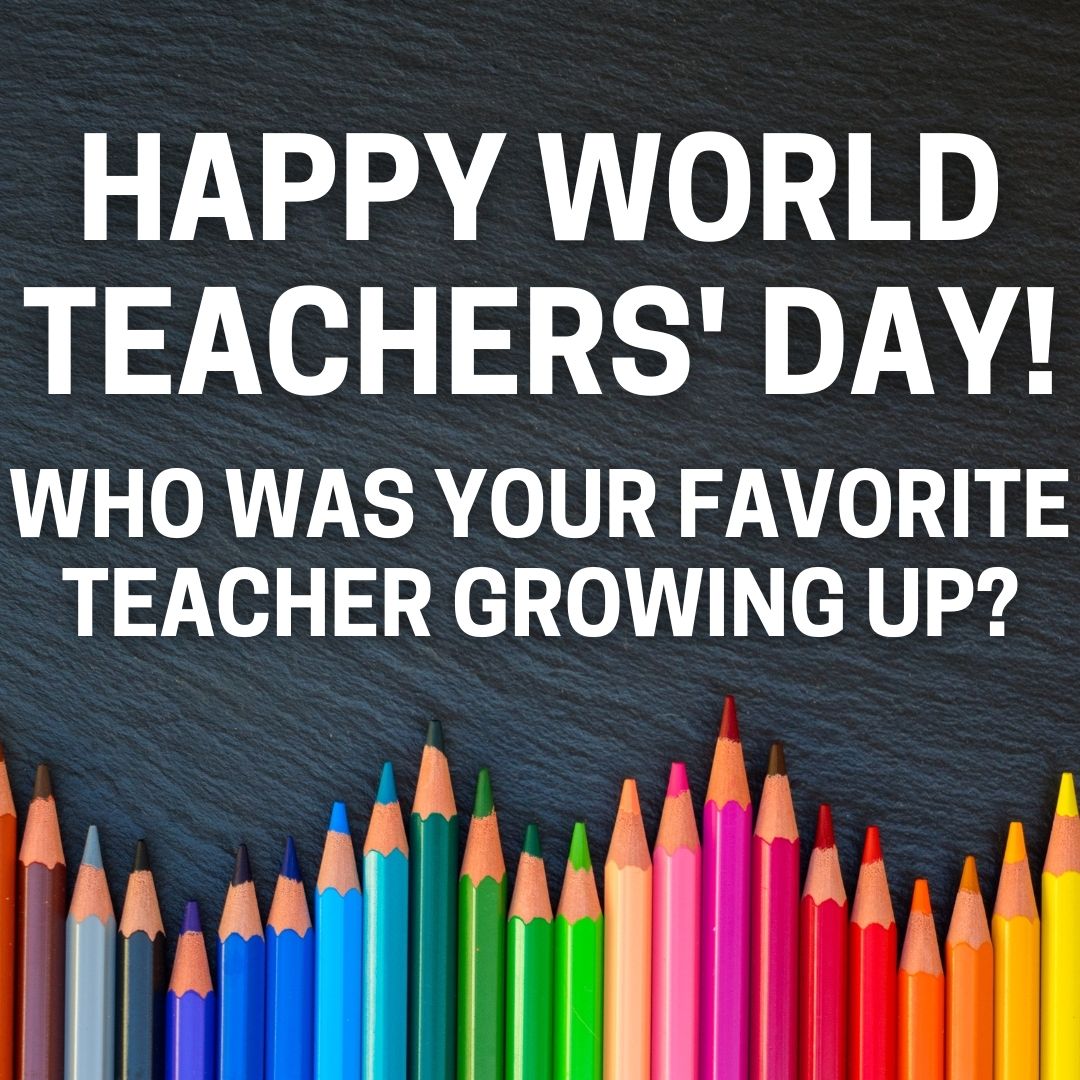 ABC12WJRT's tweet photo. HAPPY WORLD TEACHERS' DAY -- Who was your favorite teacher growing up? https://t.co/t3ex0euqdJ