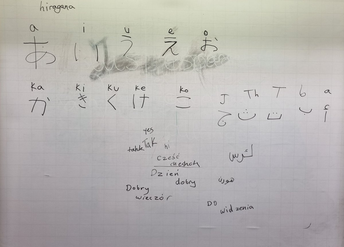 ModDCHS's tweet image. Learning some Japanese, Arabic and Polish today with first years.