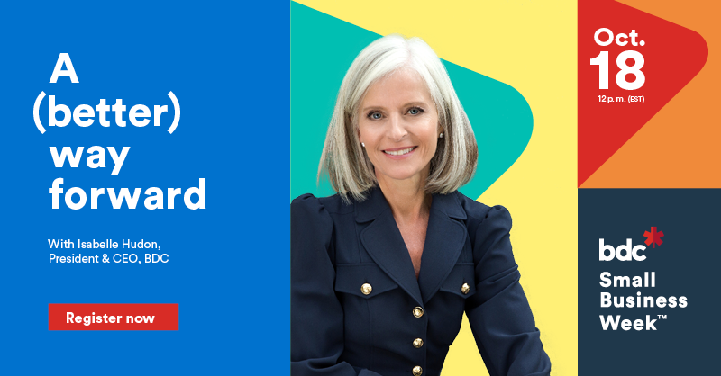 🗓️ Don't miss #BDCsbw kick-off event with @HudonIsabelle and well-known Canadian #entrepreneurs. ➡️ ow.ly/pwIq50GlLbK