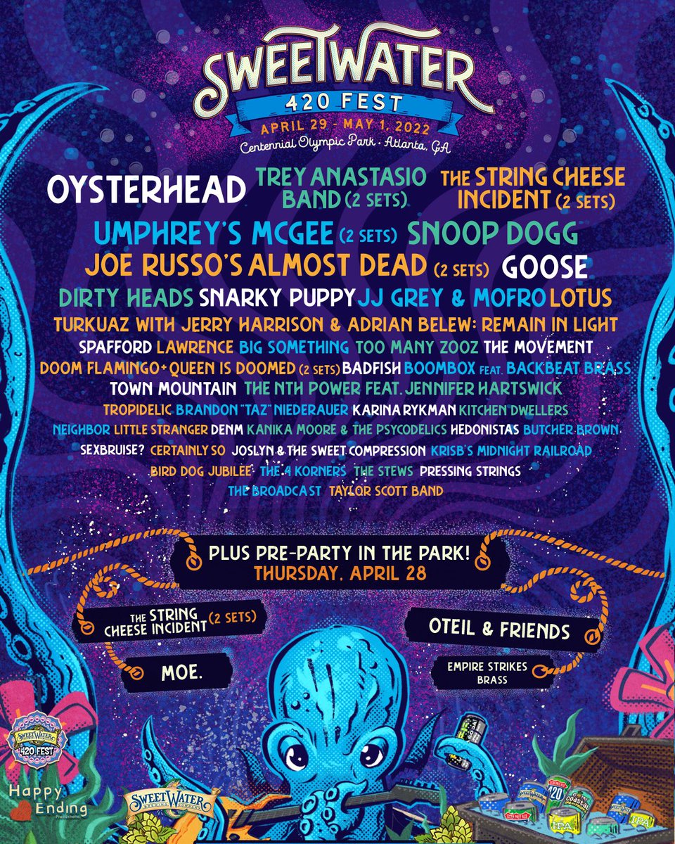 goosetheband's tweet image. See you at @420fest next year!! 🐙