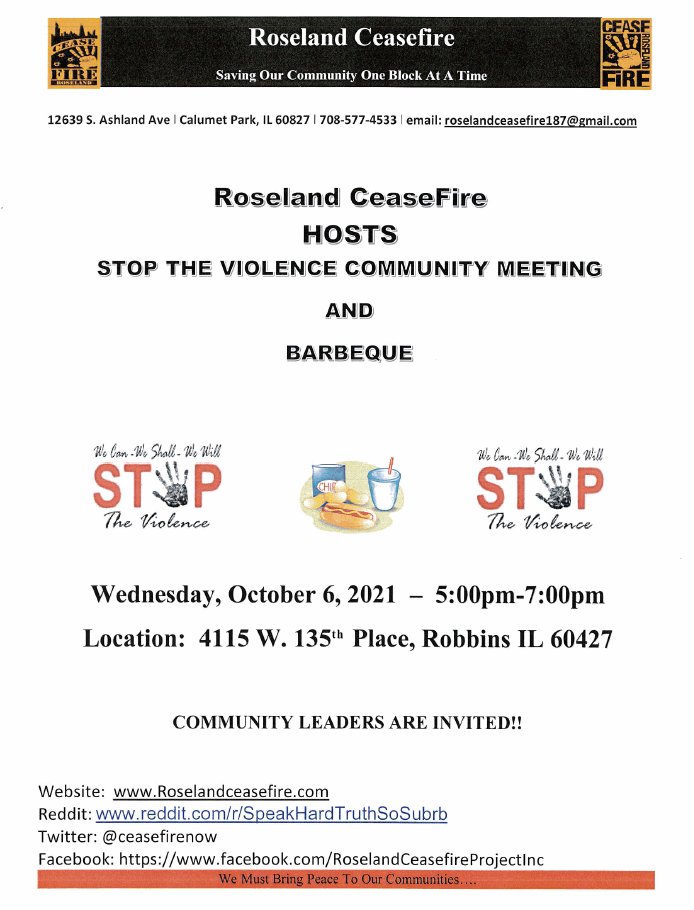 The Roseland Ceasefire Project, Inc. tweet media