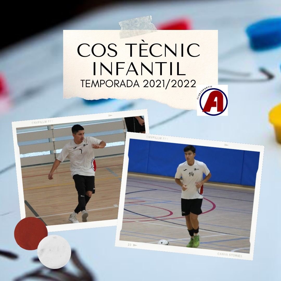 TEMPORADA 21/22🔜| #CosTècnic
Infantil
•
Els encarregats de portar aquest grup seran el Johao i l’Adri G.
•
Ambdós de la casa, portaran un grup ambiciós i excepcional per poder treballar moltes coses.
•
Som-hi nois💪🏽
#FORÇAALHEÑA⚪⚫