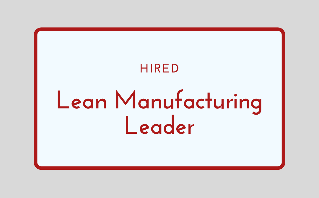 KitchenerExec's tweet image. Congrats to our Client, a multi facility manufacturer of highly complex, precision machined components, on the hire of a Lean Manufacturing Leader joining the team this week.

#Hired #ExecutiveRecruitment #ExecutiveSearch #Recruitment #LeanManufacturing #LeanLeader #SixSigma