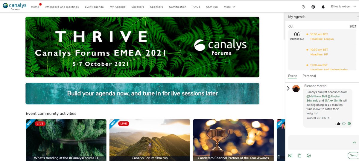 CanapiiOfficial's tweet image. #CanalysForums21 is LIVE on @CanapiiOfficial!
From Barcelona, and streaming to the entire EMEA, @Canalys is hosting the largest hybrid event bringing together the IT channel community. 
#hybridevents #eventplatform