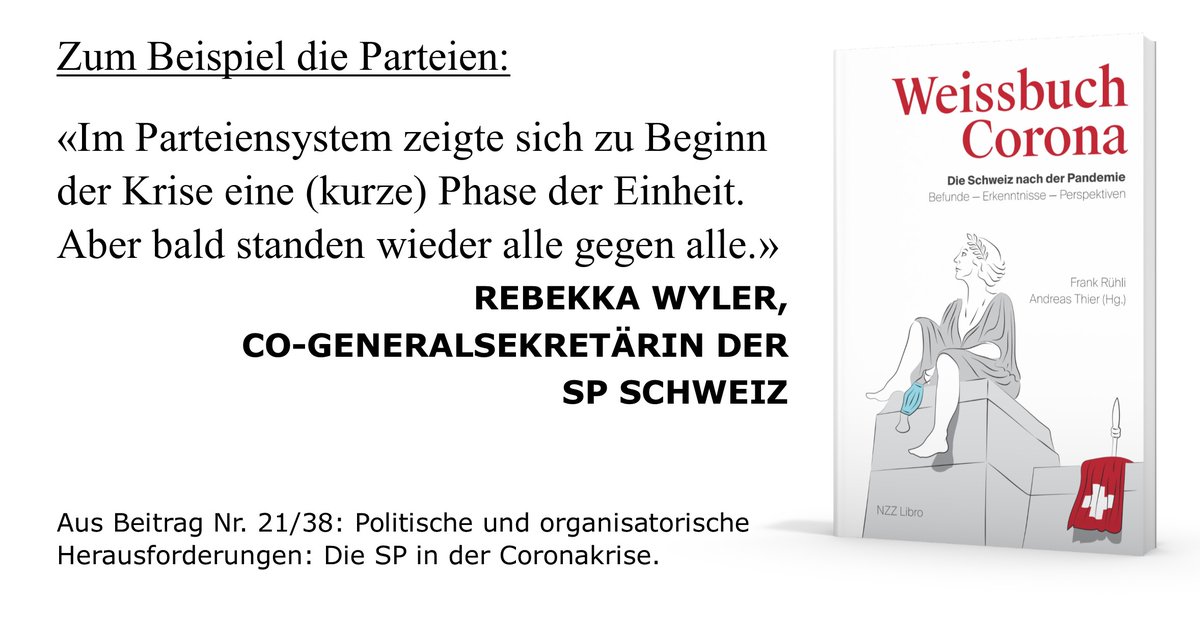 NZZLibro's tweet photo. Die Schweiz nach der Pandemie. Befunde – Erkenntnisse – Perspektiven. Ab 22. Oktober im Buchhandel
#Weissbuch #Corona #Ausblick #Kultur #Recht #Parteien #Sicherheit #Gesundheitswesen #Wirtschaft #KMU #Lifescience #Energie #Tourismus #Umwelt #Sachbuchtipp
https://t.co/LAagVWv9Aa https://t.co/JjIS6j6N53