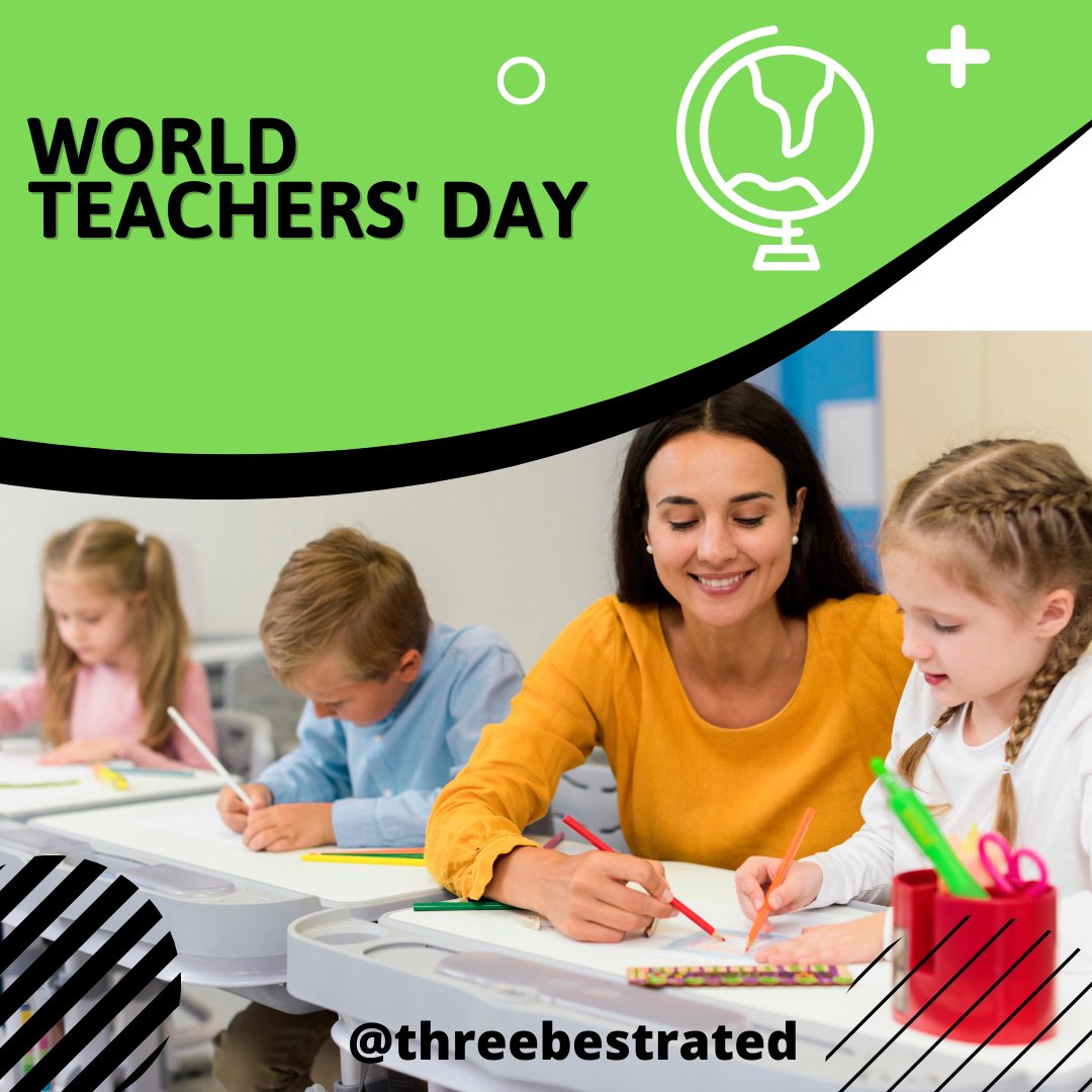 Today we celebrate #WorldTeachersDay!

Join us in saying THANK YOU to all teachers across the world for their inspiring dedication and hard work.

#threebestrated